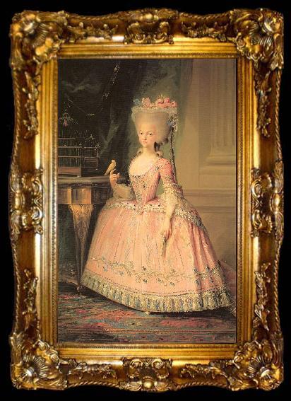 framed  Maella, Mariano Salvador Carlota Joquina, Infanta of Spain and Queen of Portugal, ta009-2